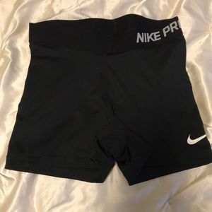 Nike pro spandex shorts 3” small